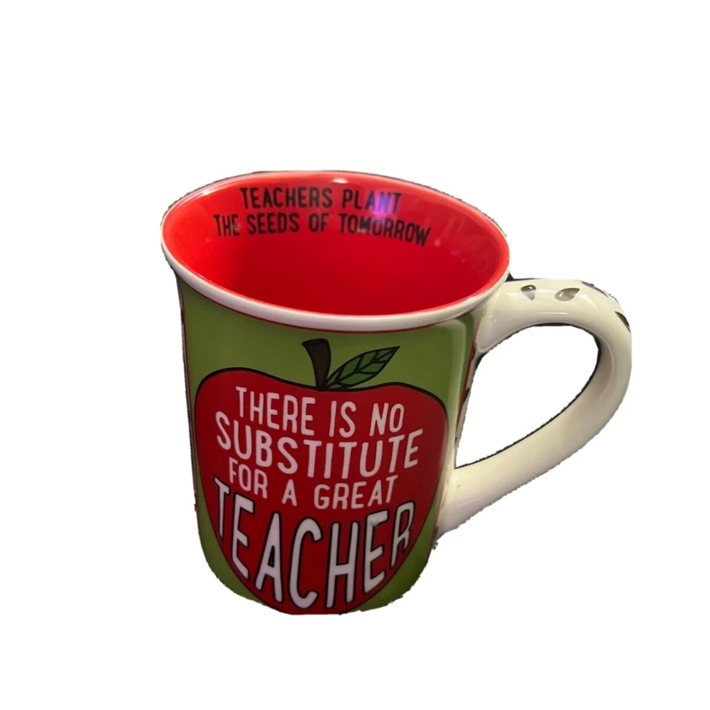 Green and Red Teacher Mug
